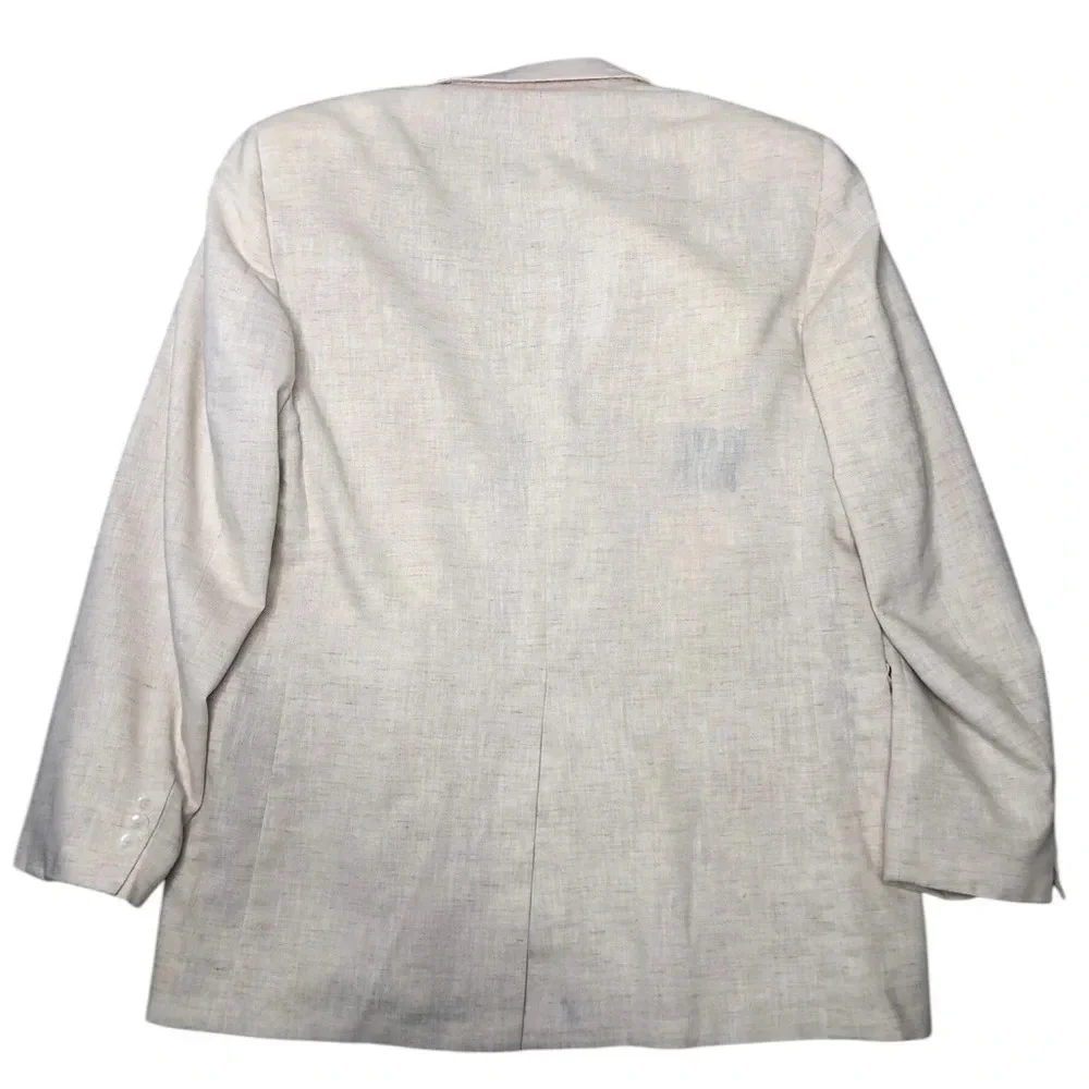 George Barry Men’s Vintage Single Breasted Linen Blazer